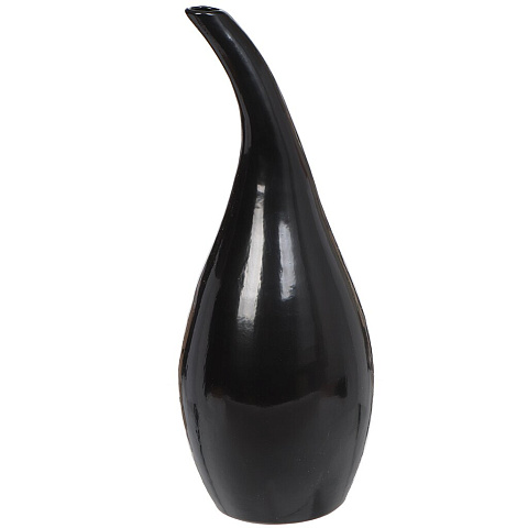 Ваза керамика, настольная, 45 см, Гуру-3, черная