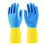 Перчатки хозяйственные латекс, L, 2 шт, сверхпрочные, сине-желтые, Komfi, Биколор, BICOLO3 - фото 2