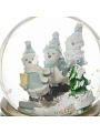 Фигурка декоративная Шар со снегом Снежные забавы, 10х10х15 см, свет, музыка, батарейки 3ААА, в ассортименте, Y4-9353 - фото 2