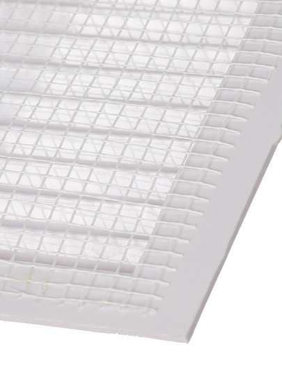 Решетка вентиляционная пластик, 190х190 мм, с сеткой, Viento, 1919В