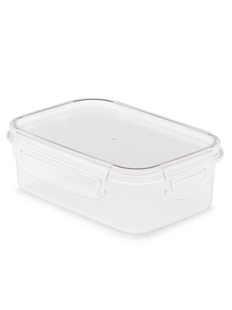 Контейнер пищевой пластик, 0.5 л, 16х11.5х5.5 см, прямоугольный, на защелках, Альтернатива, Прайм, М8500