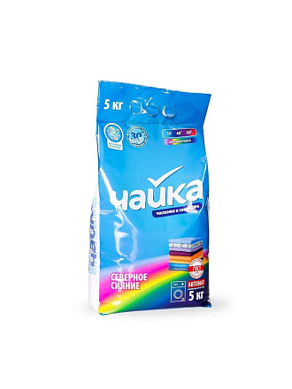 Стиральный порошок Чайка, 5 кг, автомат, для цветного белья, Северное сияние