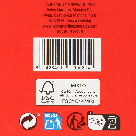 Свеча ароматизированная, 8.5х7 см, Lumar, Ягоды Frutas del Bosque, в стакане, 125 гр, 903900