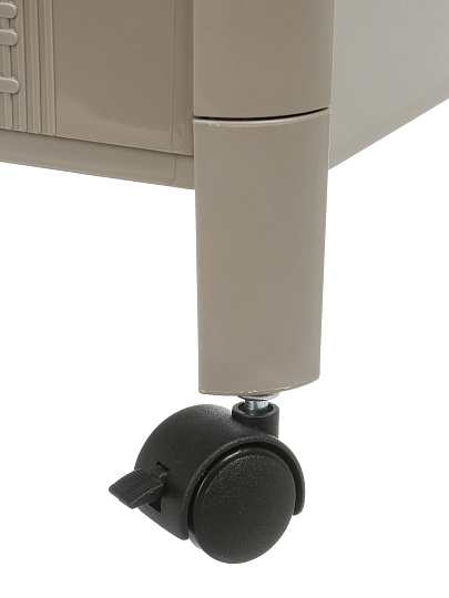 Полка универсальная, пластик, 3 секции, 38х27х71 см, серая, Y4-11630