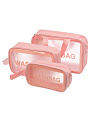 Набор из трех косметичек &amp;quot;Леди&amp;quot;,розовый 3шт, A080044 - фото 2