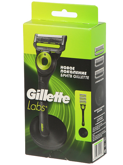 Станок для бритья Gillette, Labs, для мужчин, 5 лезвий, 3 сменные кассеты, держатель