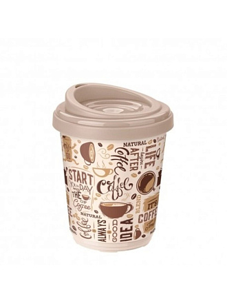 Термокружка пластик, 0.3 л, Бытпласт, в ассортименте, С32332/4332332