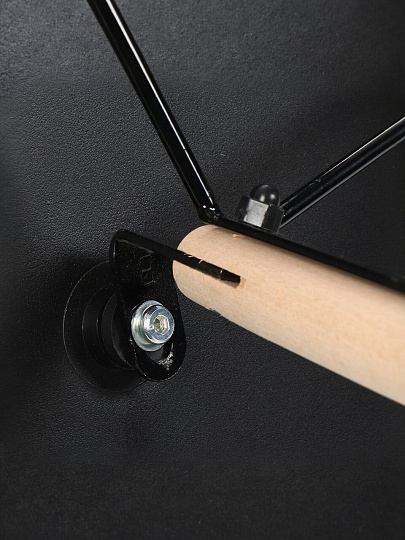 Стул обеденный полипропилен, черный, Миринда, T2023-054