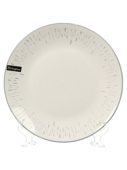 Тарелка обеденная, керамика, 23 см, круглая, Mila Mifi, Elrington, 253-27021