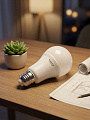 Лампа светодиодная E27, 11 Вт, 230 В, груша, 2700 К, теплый белый свет, General Lighting Systems, GLDEN-WA60, WA60, 636700