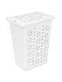 Корзина для белья, 30 л, прямоугольная, пластик, белая, Альтернатива, Виолетта, М1967 - фото 2