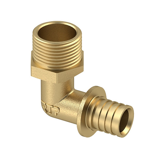 Уголок d16х1/2&quot;, латунь, наружная резьба, РосТурПласт