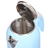 Чайник электрический Eurostek, EEK-1701S, голубой, 1.7 л, 1800 Вт, скрытый нагревательный элемент, двойная стенка, пластик - фото 3
