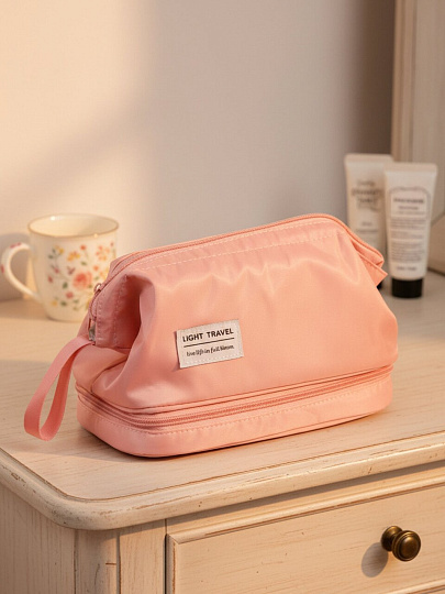 Косметичка 23.5х14х15 см, нейлон, A080089, прямоугольная, застежка молния, в ассортименте