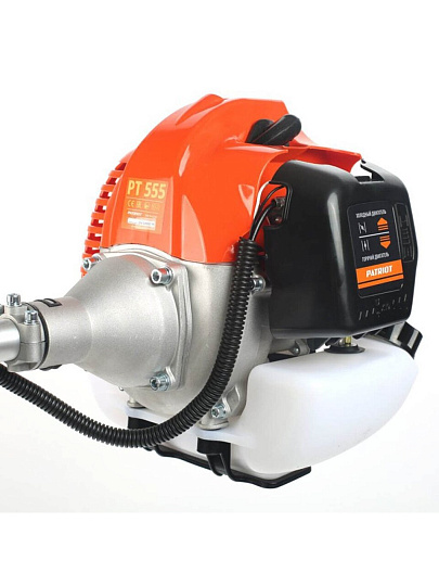 Триммер бензиновый, Patriot, PT 555, 3 л.с., 52 куб.см, 2210 Вт, U-ручка, леска/нож, неразборный вал