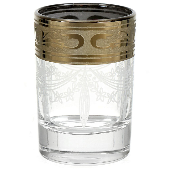 Стопка стекло, 60 мл, 6 шт, Гусь-Хрустальный Стекольный Завод, Русский узор, GE09-837