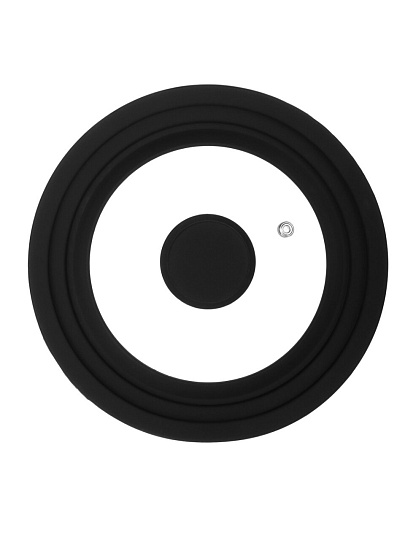 Крышка 16-20 см, Satoshi, кнопка пластик, с силиконовым ободом, 848-073