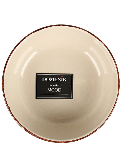 Салатник керамика, круглый, 14.5х7.5 см, 0.7 л, Настроение, Domenik, DMD264, кофейный