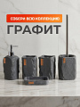 Стакан для зубных щеток, 11.2х6.5х10.6 см, полистоун, графит, Камень, RE1416AA-TBH - фото 2