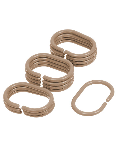 Штора для ванн 180х180 см, PEVA, Бежевый матовый, с кольцами, Y4-11181