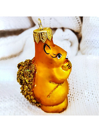 Елочное украшение Белочка, 10 см, в подарочной упаковке, ФУ-51