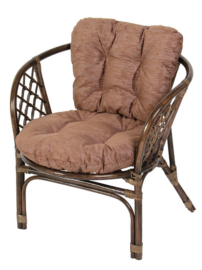 Подушка на сидение кресла Мальдивы, коричневая, к набору 428682