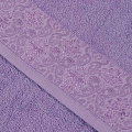 Полотенце банное 50х90 см, 100% хлопок, 480 г/м2, жаккард, Кружева, Silvano, лавандовое, Турция, DU-13-50-8921 - фото 2
