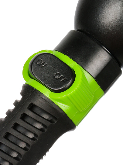 Насадка для полива пластик, быстросъемная, с кнопкой, Grandy, JS-9319, черно-зеленая