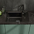 Мойка кухонная врезная, GranFest, Level, искусственный мрамор, 660х500 мм, + сифон, черная, GF-LV-660L - фото 2