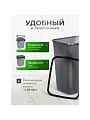 Контейнер для мусора пластик, 20 л, прямоугольный, с фиксатором, серый металлик, черный, Violet, Tandem, 842258 - фото 3