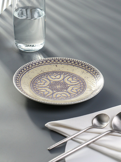 Тарелка десертная, фарфор, 17.5 см, круглая, Универсал Корица, Добрушский фарфоровый завод, 4С1282Ф34