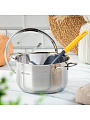 Кастрюля нержавеющая сталь, 3.6 л, крышка стекло, Daniks, Нолан, GS-01363-20CA, индукция - фото 9