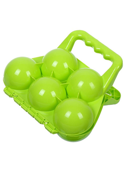 Снежколеп 19х16.5х7 см, форма 5 снежков, пластик, Y2204-436, в ассортименте