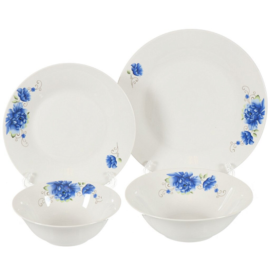 Салатник керамика, круглый, 15х5 см, 0.4 л, Мэджик Блю, Daniks