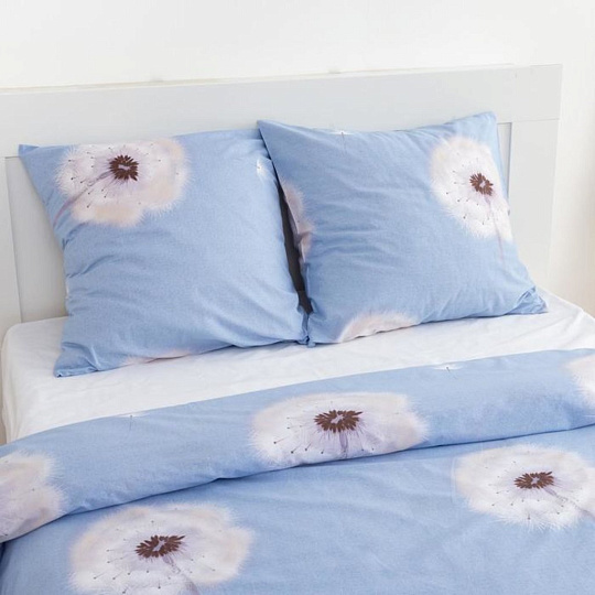 Постельное бельё евро &quot;Этель&quot; Одуванчики пододеяльник 200х217 см+наволочка 70*70 см-2 шт, 5437687