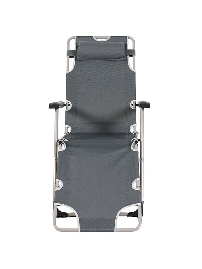 Шезлонг пляжный складной, металл, 178х60х79 см, 100 кг, 2 положения спинки, Green Days, YX-1059-1