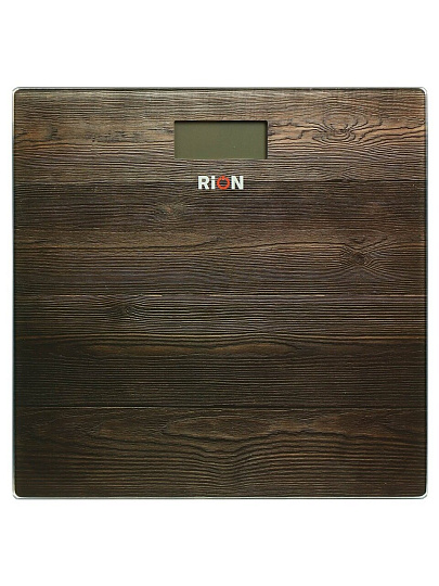Весы напольные электронные, Rion, Венге PT-973, стекло, до 180 кг, LCD-дисплей