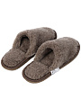 Тапки для мужчин, шерсть, серо-коричневые, р. 44-45, закрытые, ТМ004СК - фото 2
