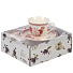 Набор чайный керамика, 4 предмета, на 2 персоны, 220 мл, Розовое поле, Y6-10235, подарочная упаковка - фото 4