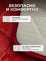 Набор ковриков для ванной, 2 шт, розовый, Y4-9938, узор ромб - фото 3