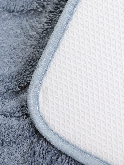 Набор ковриков для ванной и туалета, 3 шт, 0.5х0.8, 0.4х0.5 м, полиэстер, серый, Silvano, Вязание, Y4-11483