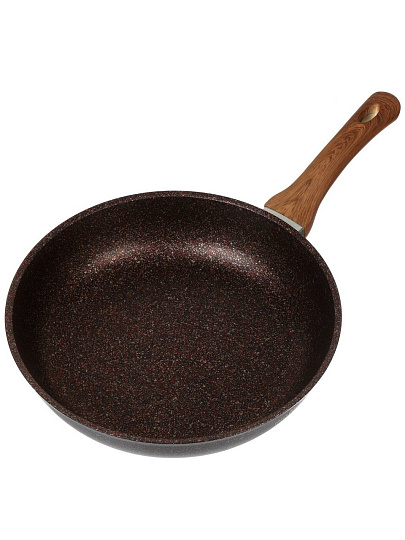 Сковорода алюминий, 28 см, антипригарное покрытие, Kukmara, Granit Ultra Red Induction, индукция, сгаи280а