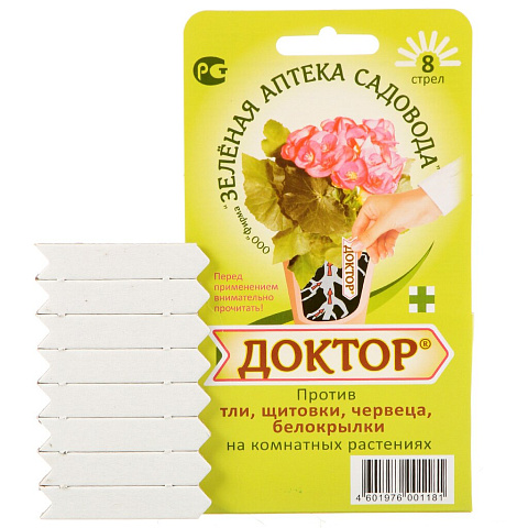 Инсектицид Доктор, от тли, паутинных клещей и других насекомых, 8 стрел, Зеленая аптека Садовода