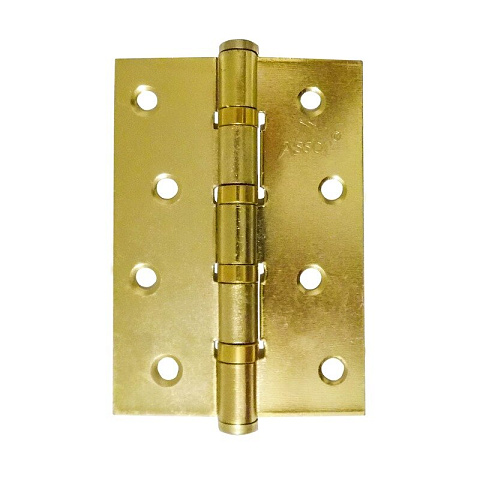 Петля врезная для деревянных дверей, Trodos, 100х70х2 мм, универсальная, Assol, 201113, золото