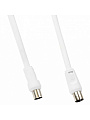 Кабель антенный, 5 м, разъемы M-F, белый, Smartbuy, K-TV235-50 - фото 2