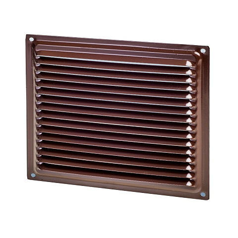 Решетка вентиляционная металл, 200х100 мм, коричневая, Event, 1020ВРС