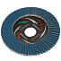 Круг лепестковый торцевой КЛТ2 для УШМ, LugaAbrasiv, диаметр 115 мм, посадочный диаметр 22 мм, зерн ZK60, шлифовальный - фото 2