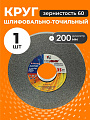 Круг шлифовально-точильный LugaAbrasiv, 63C/64C, диаметр 200х20 мм, посадочный диаметр 32 мм, зернистость 60, зеленый, K,L 35 м/с V