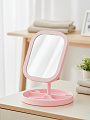 Зеркало настольное, 28х19.5х14.4 см, прямоугольное, с подставкой, розовое, Y4-11528 - фото 2