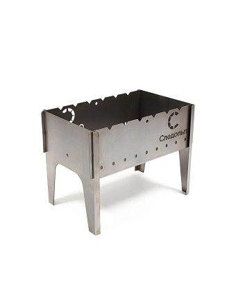 Мангал 490х310х370 мм, 2 мм, разборный, складной, без шампуров, в сумке, Следопыт, PF-GR-02